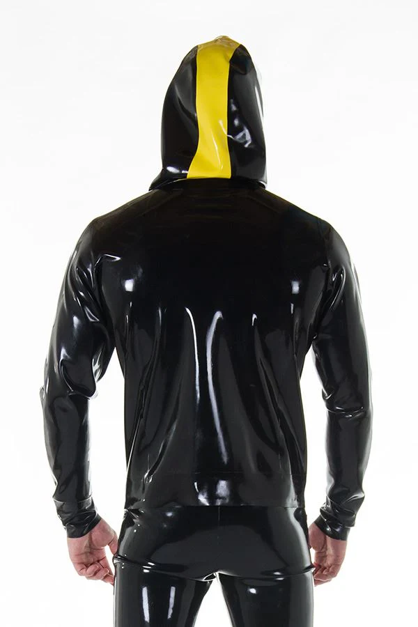 Zip Up Rubber Hoodie - Image 4
