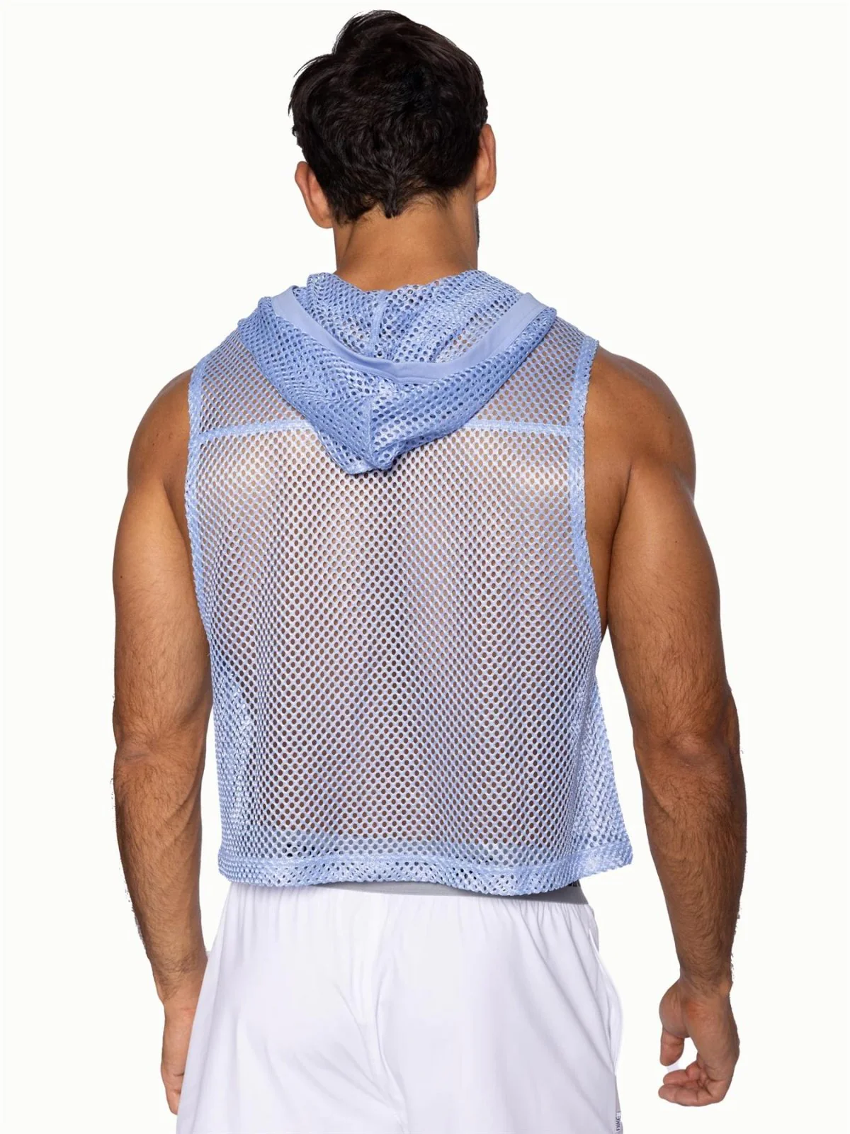 BIKE Hooded Sleeveless Practice Jersey, Ice Blue - Image 7