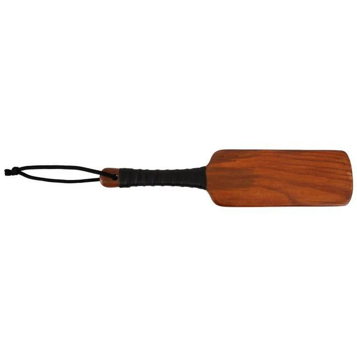 Leather Wrapped Spanker, Wooden Paddle - Image 4