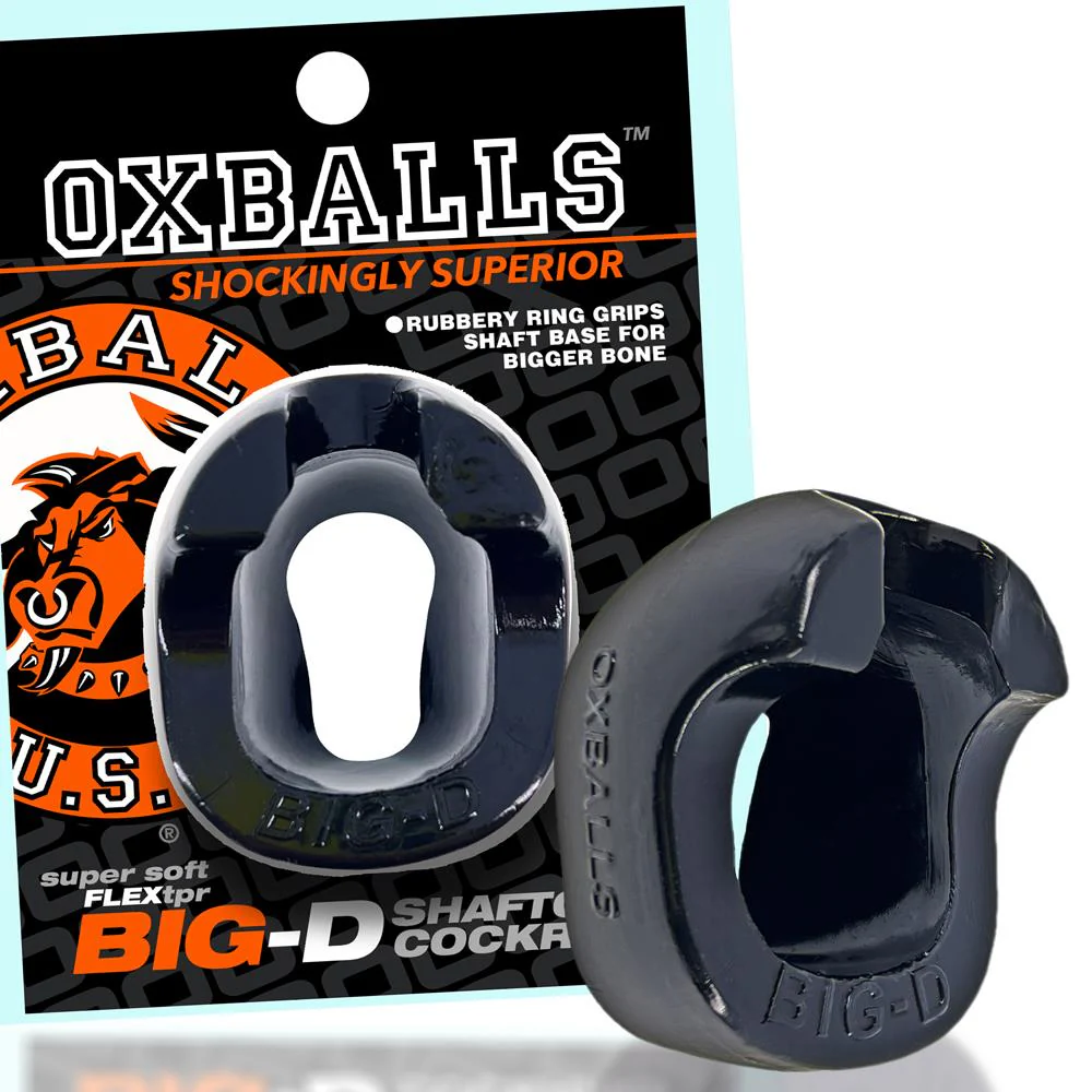 OXBALLS Big-D, Shaft Grip Cockring, Black - Image 4
