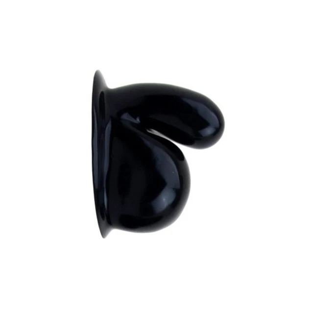 Rubber Chastity Sheath, Black, 1.5mm - 2mm, S