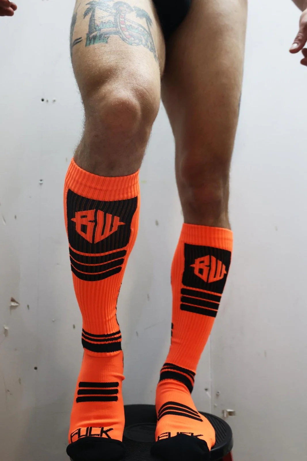 Breedwell Hypnotix Socks, Neon Orange - Image 3