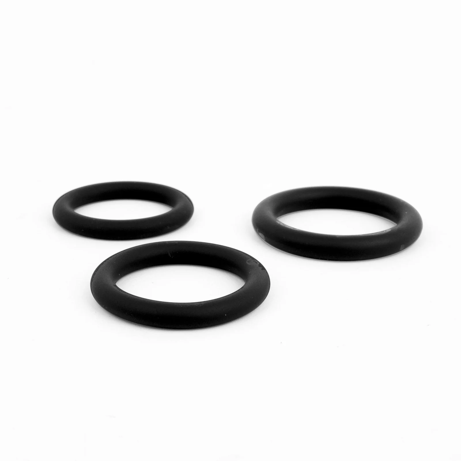 Silicone Shaft/Ball Ring, 3-Pack, Black, 33mm / 36mm / 39mm