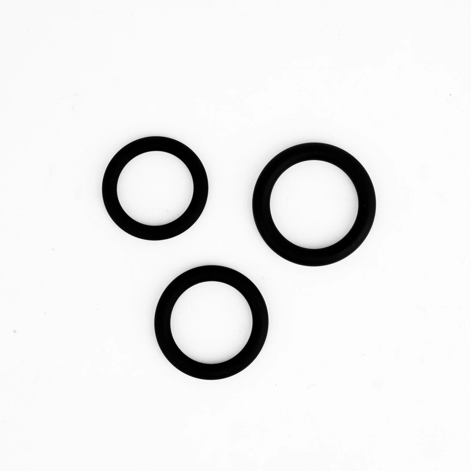 Silicone Shaft/Ball Ring, 3-Pack, Black, 33mm / 36mm / 39mm - Image 3