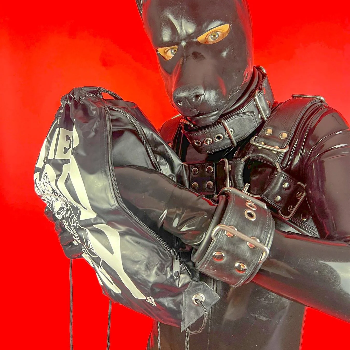 "Good Boy", PVC Drawstring Bag - Image 4