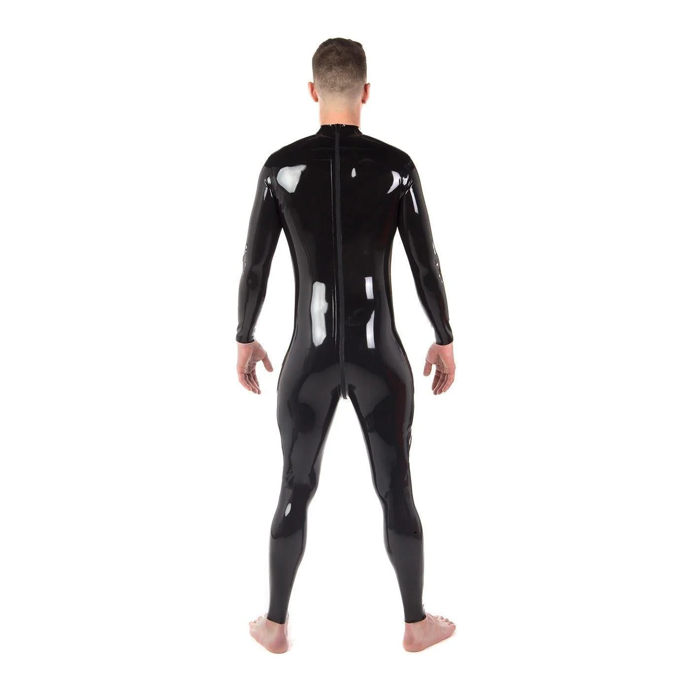 Catsuit, Rear Entry, Black - Image 2