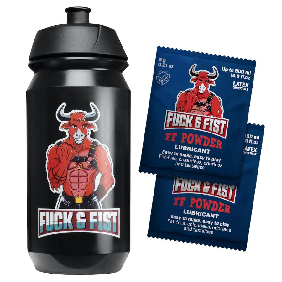 Fuck & Fist, Sport Bottle 500ml + 2 Sachets 6g FF Powder