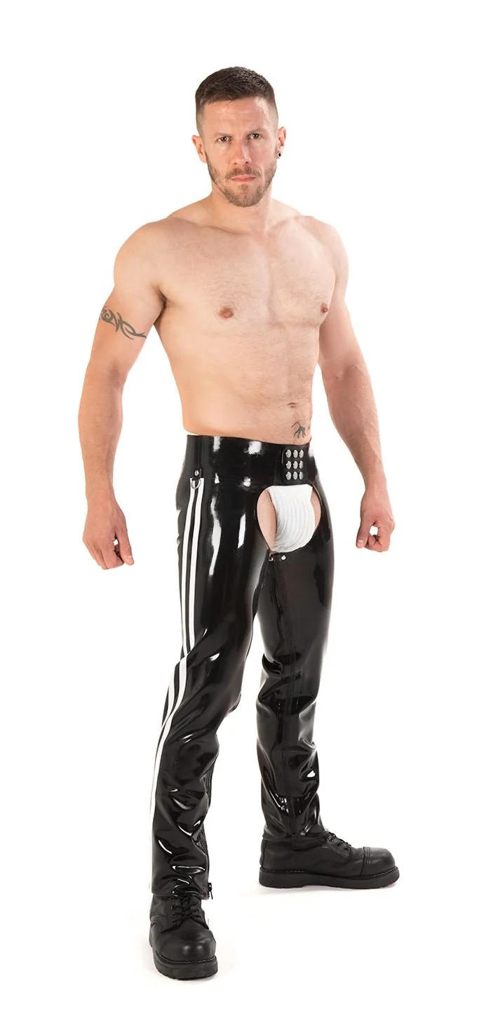 Striped Rubber Chaps