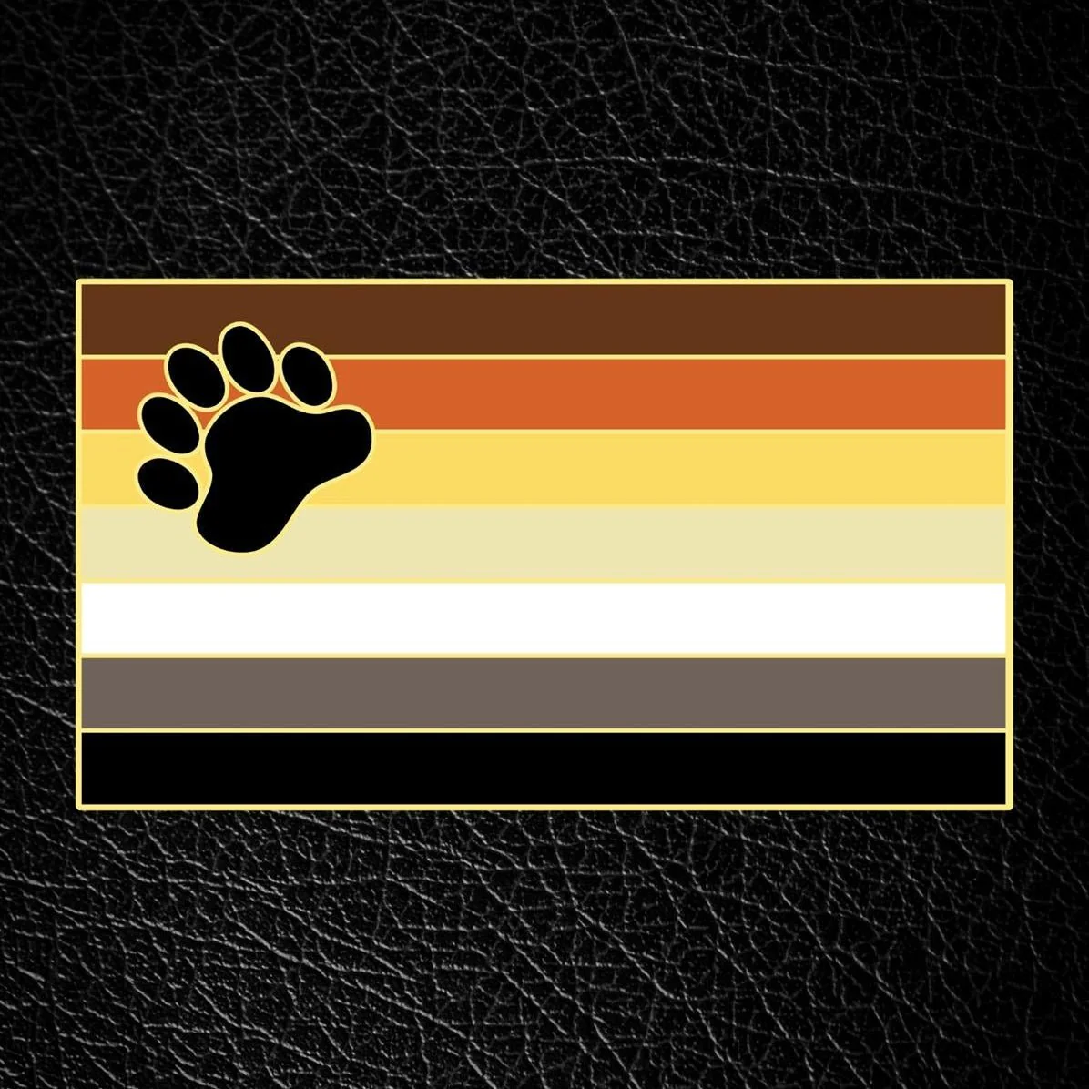 Master of the House Pin, BEAR PRIDE FLAG