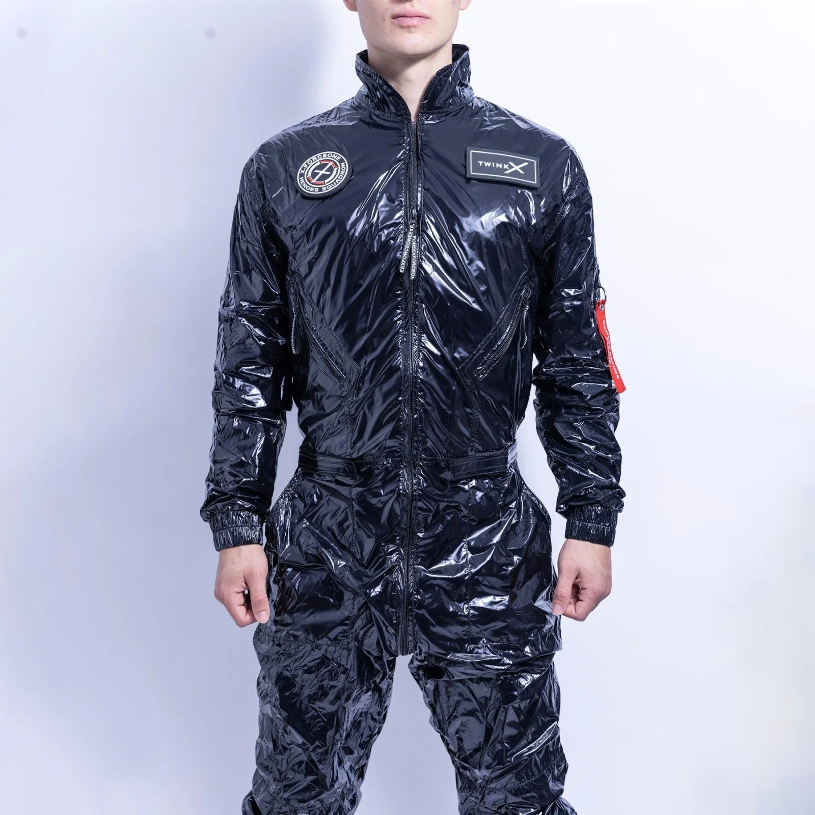 Twink X X-Force Flight Suit, Shiny Black - Image 2