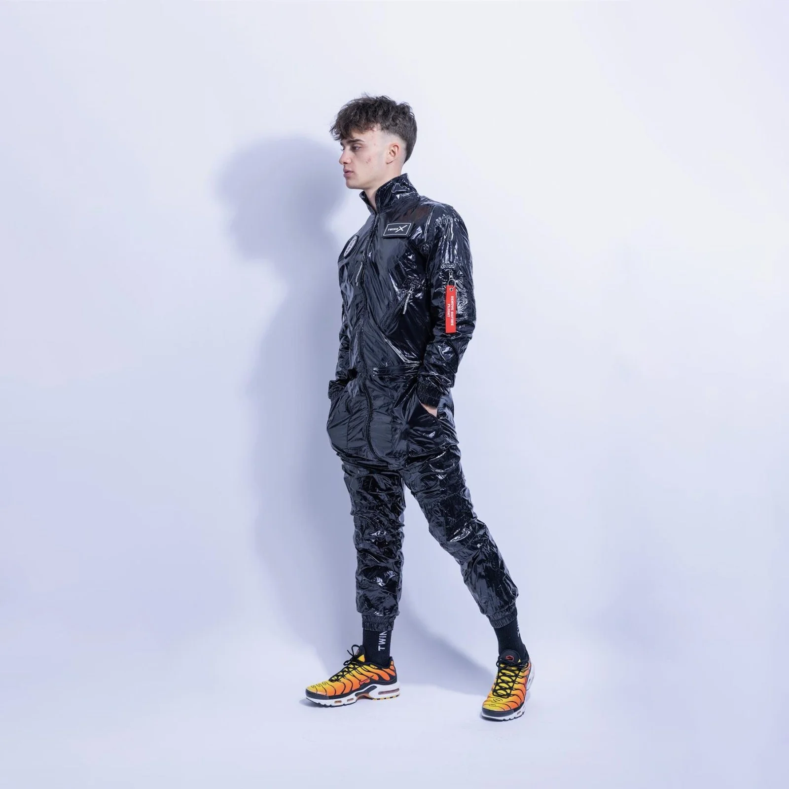 Twink X X-Force Flight Suit, Shiny Black - Image 3