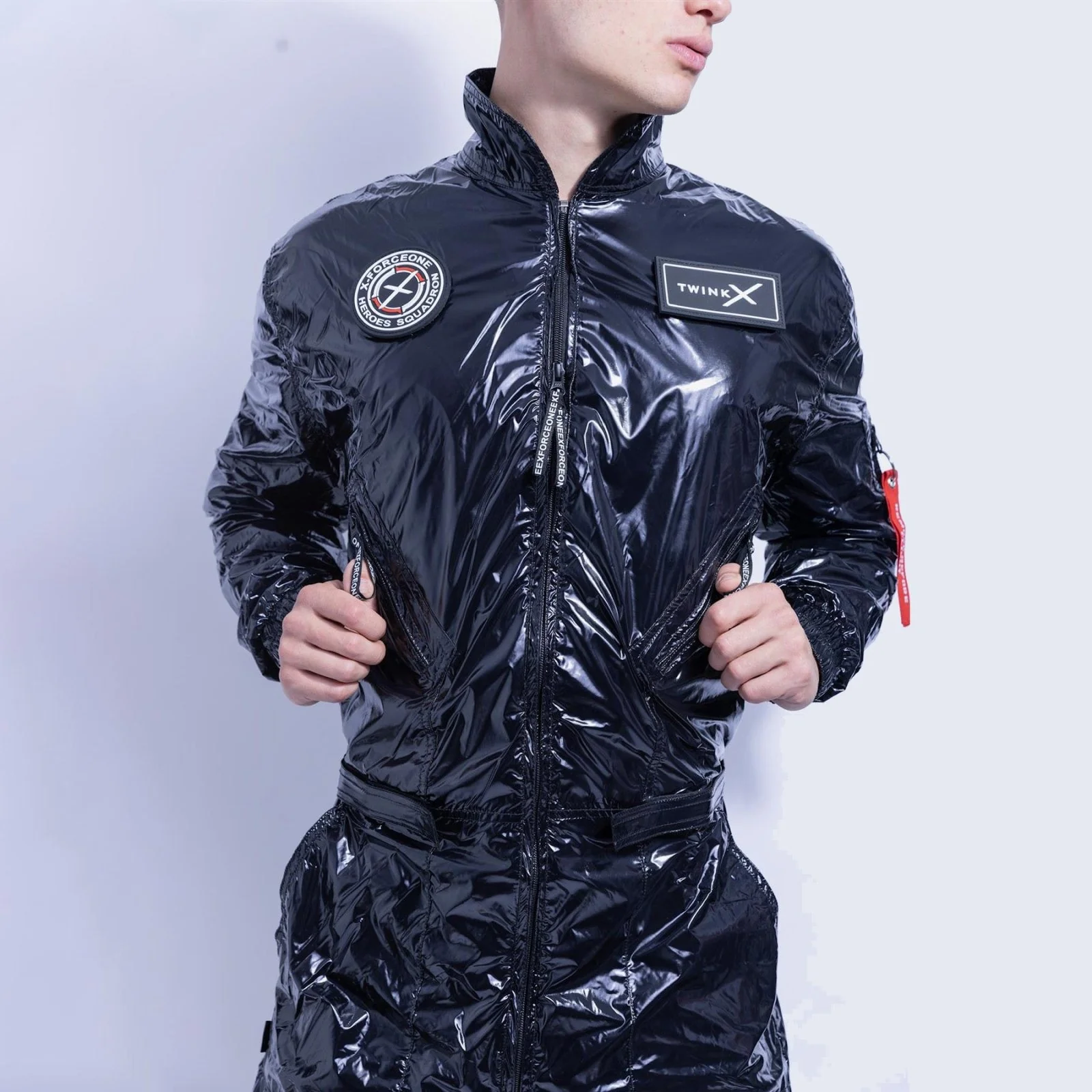 Twink X X-Force Flight Suit, Shiny Black - Image 5