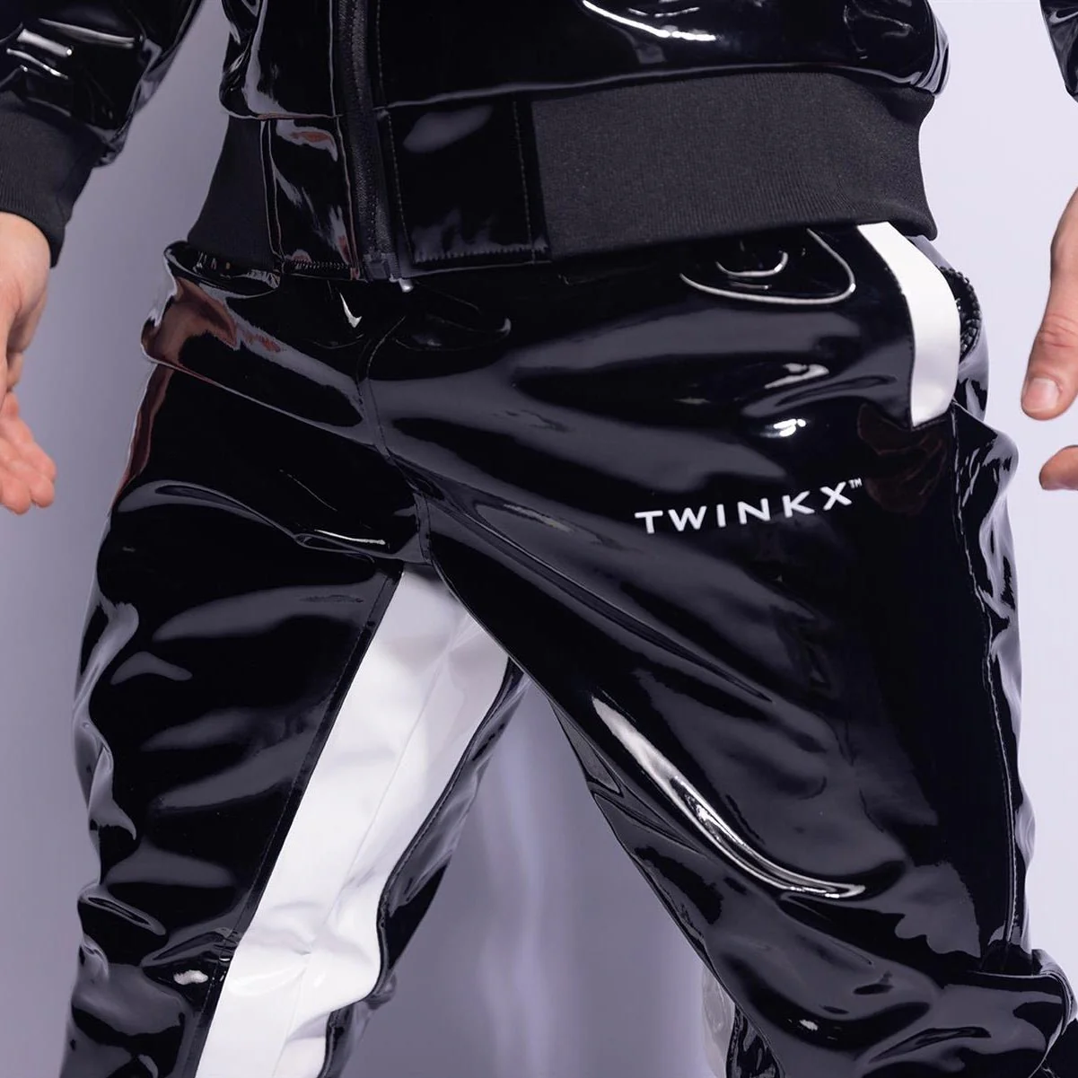 Twink X Datingstar Pants, Black/White - Image 4