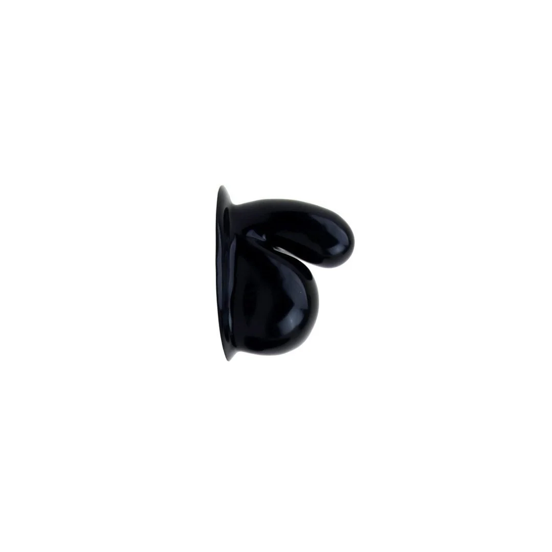 Rubber Chastity Sheath, Black,  3.5mm - 4mm, S