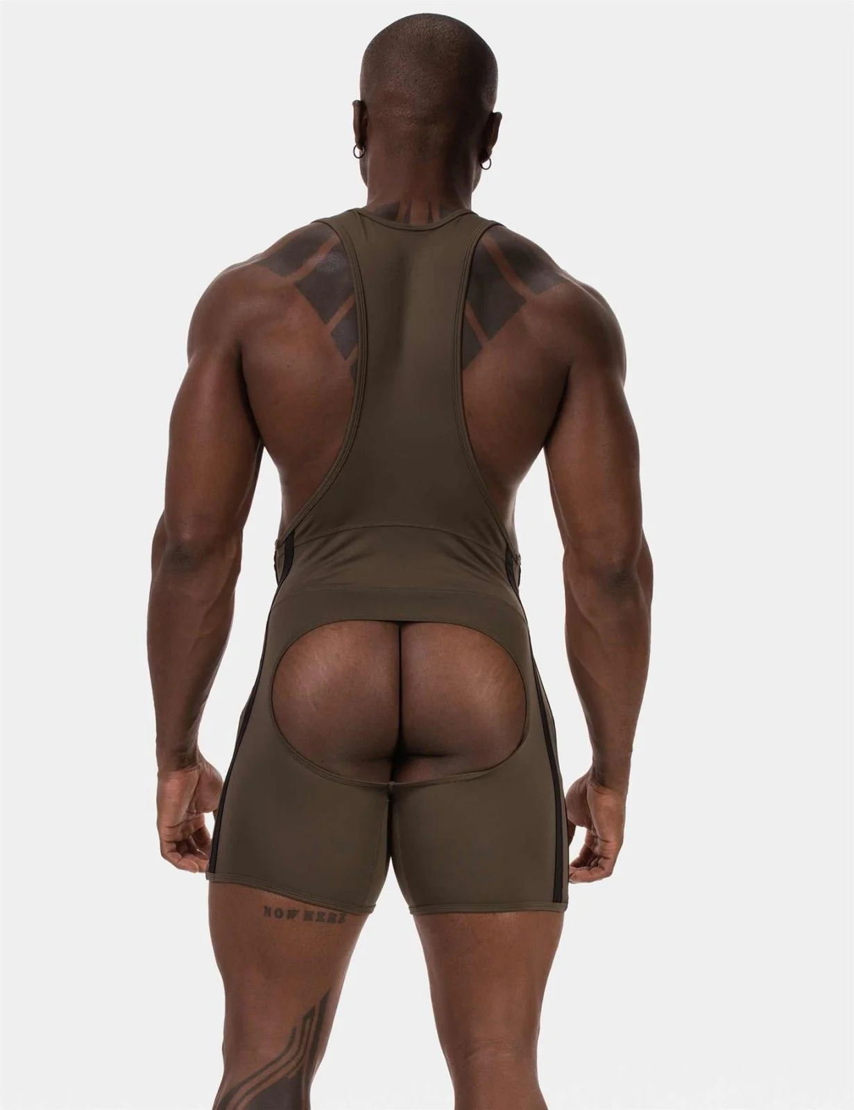 Backless Singlet Dastin, Darkarmy/Black - Image 4