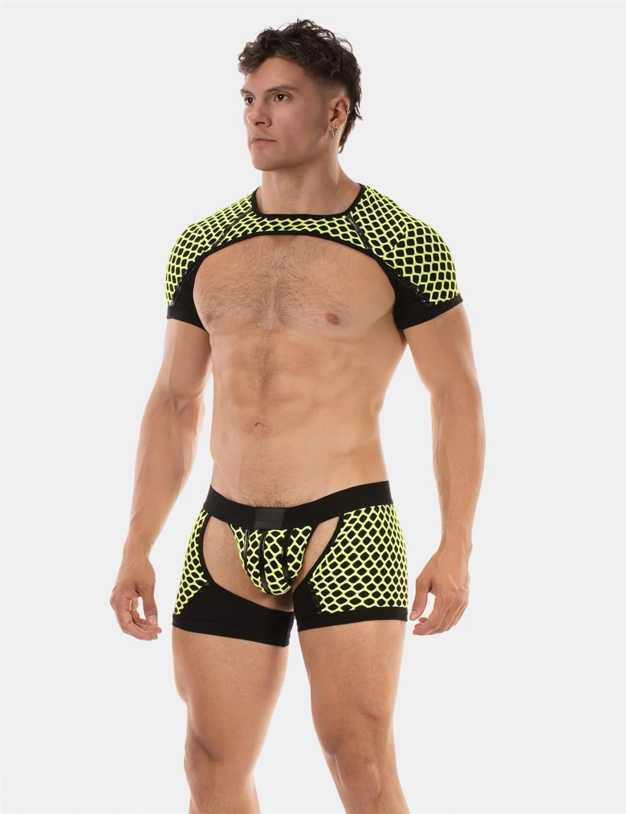 Shoulder Harness Ribo, Neon Yellow/Black - Image 3