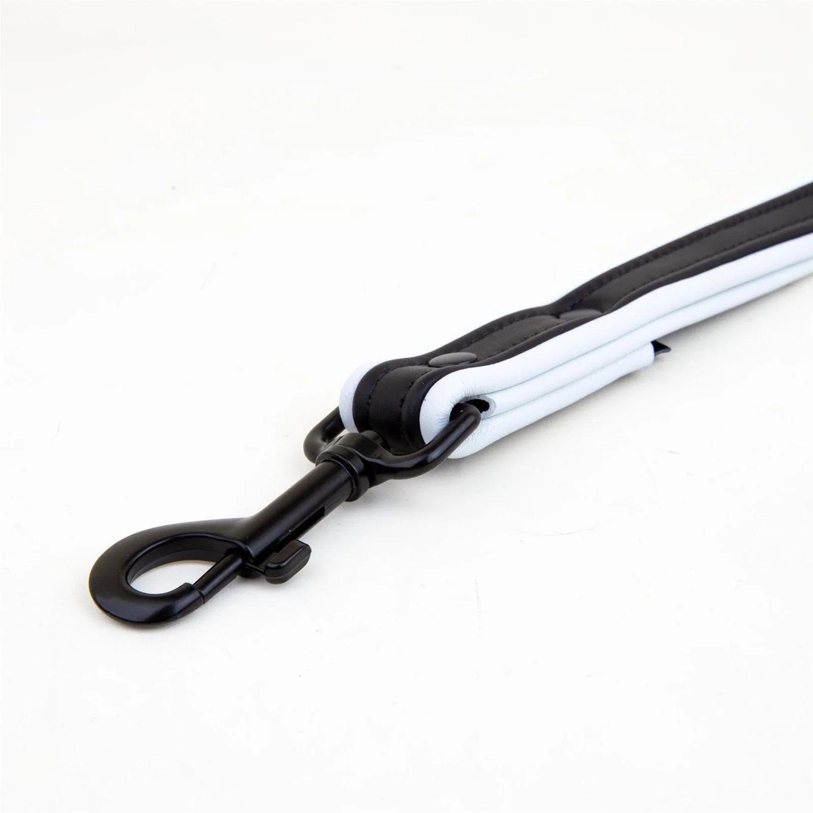 Short Leash, Leather, Black/White - Image 2