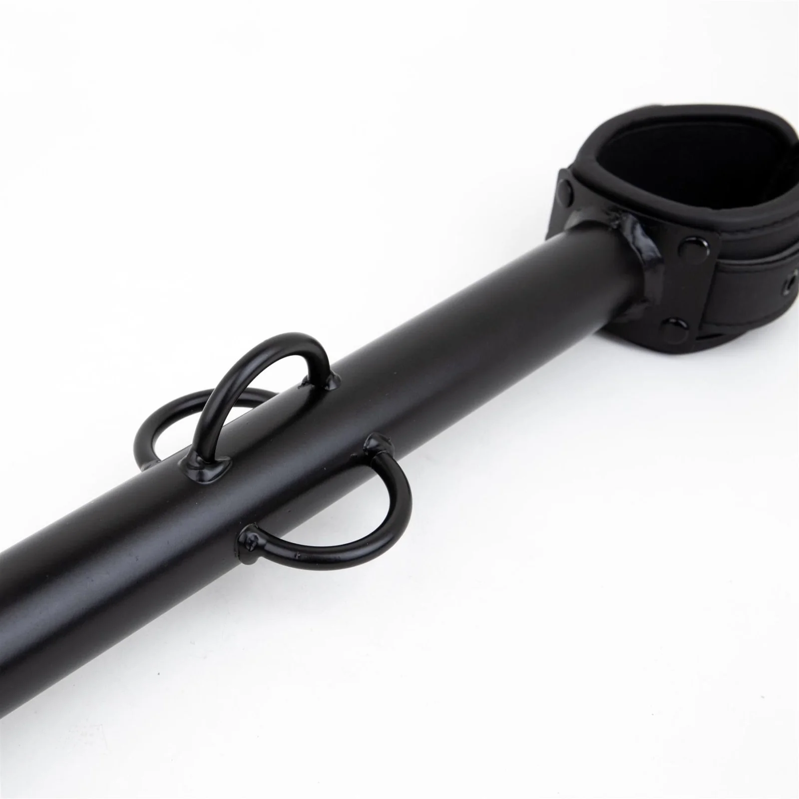Big Barrel Spreader Bar, Neoprene Wrist Cuffs, 12", Black - Image 5