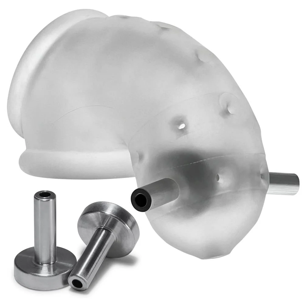 OXBALLS Airlock Electro Sheath, Clear Ice