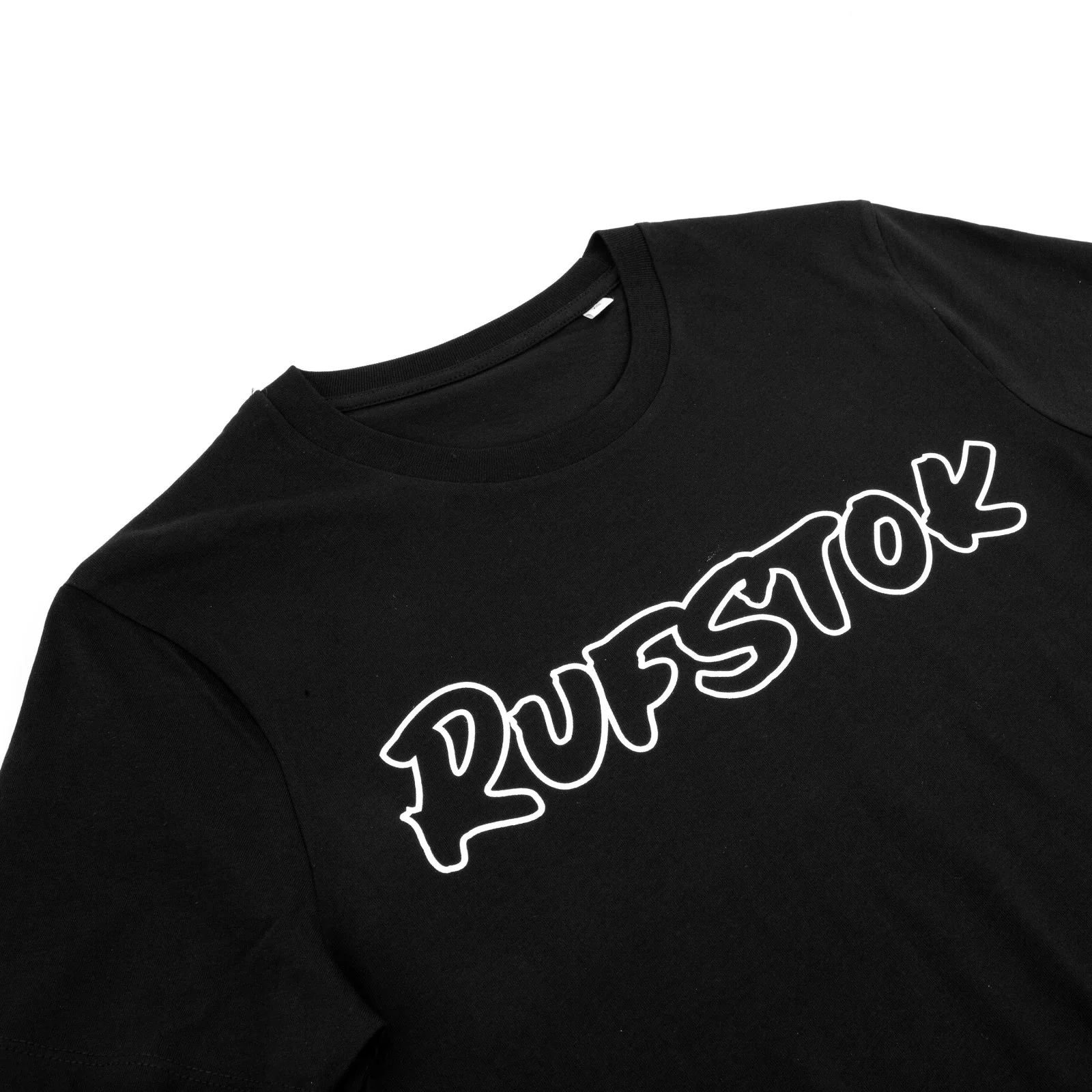 Rufstok Outline Logo Cotton T-Shirt - Image 2