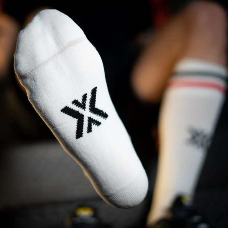 Football Socks, Top, White/Red/Black - Image 3