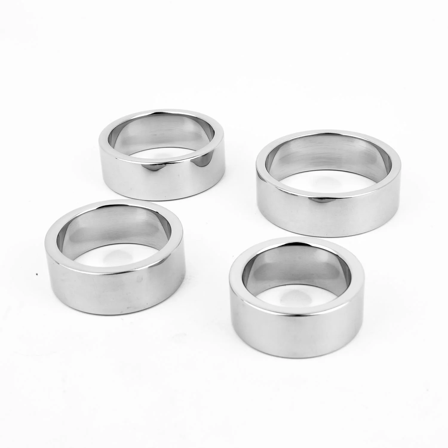 Mega Wide Band Cock Ring, Polished Stainless Steel