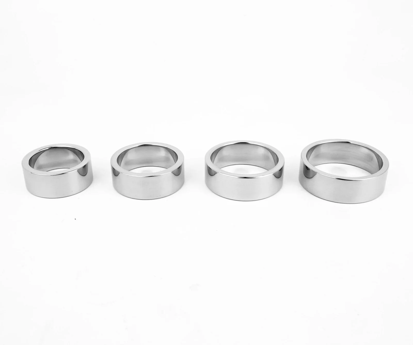 Mega Wide Band Cock Ring, Polished Stainless Steel - Image 3