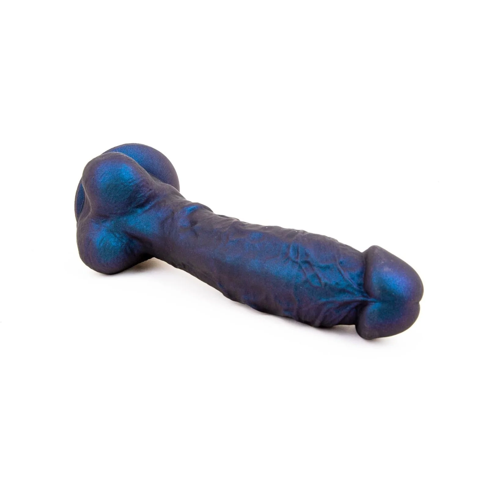 REGULATION Realisms, Suction Cup Dildo, 10", Oil Slick Midnight - Image 4
