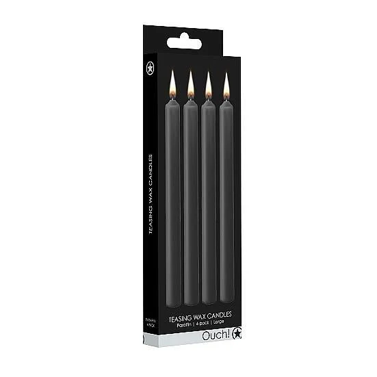 Dripping Paraffin Wax Candles, Black - Image 2