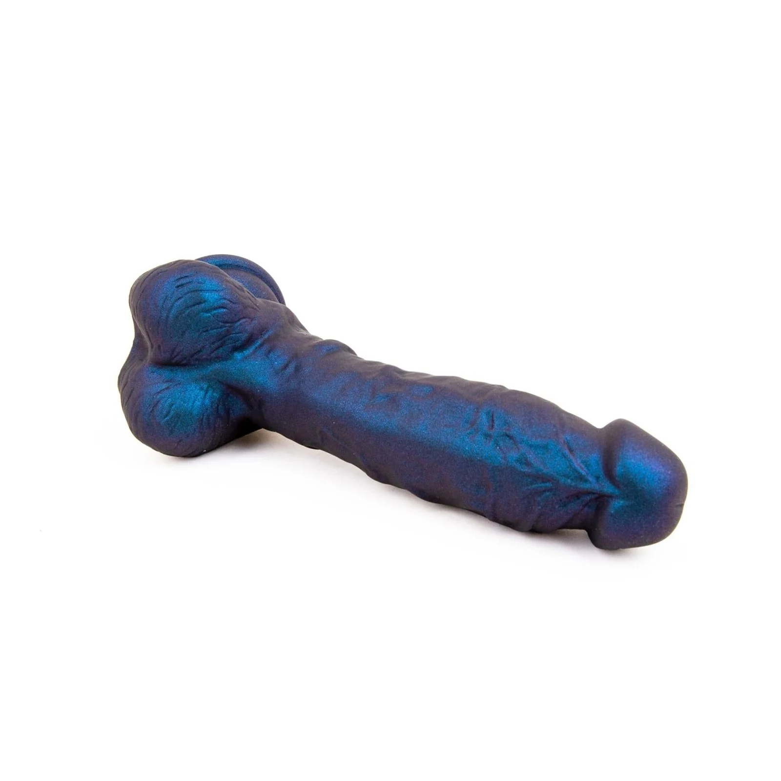 REGULATION Realisms, Suction Cup Dildo, 8.5", Oil Slick Midnight - Image 4