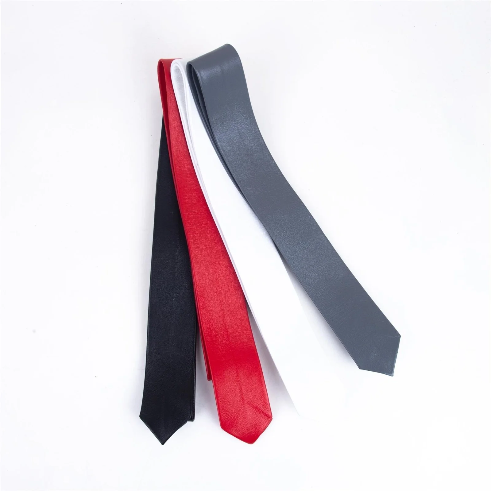 Leather Tie, Skinny Cut // Made to order - Image 5