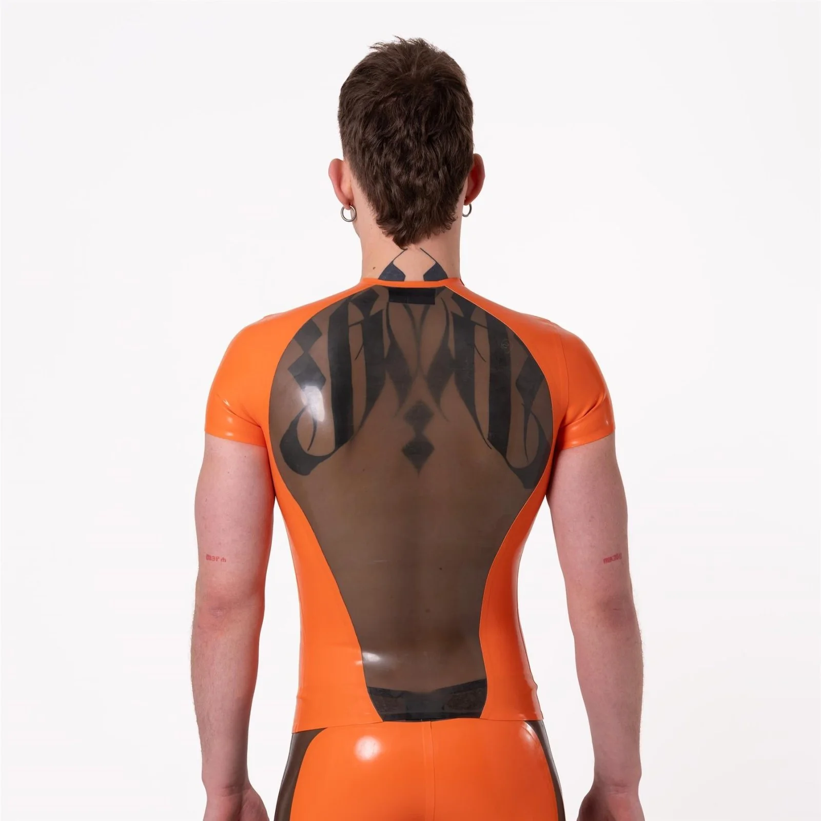 PEAK Rubber T-Shirt, Semi Trans Smokey Black // Made to order - Image 2