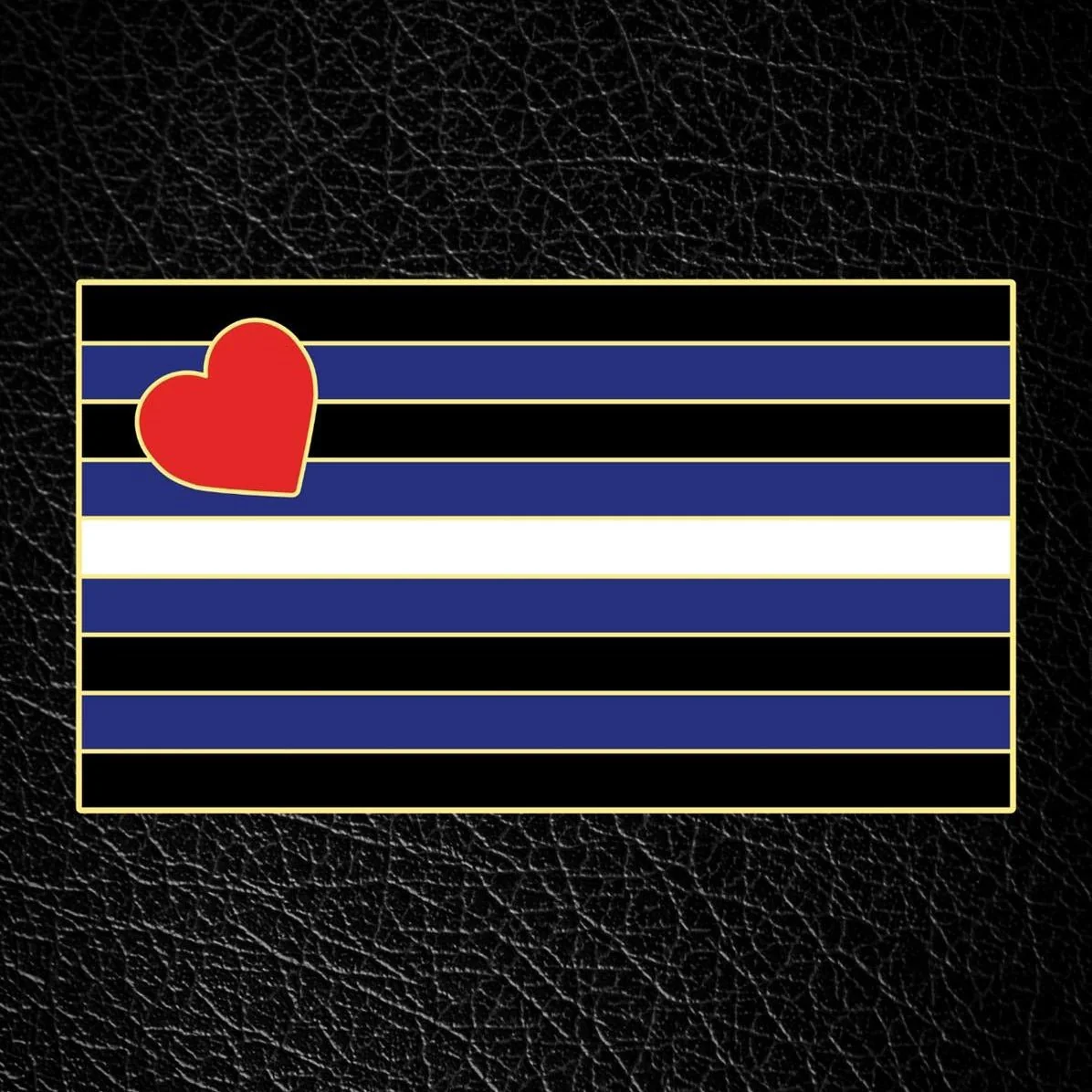 Master of the House Pin, LEATHER FLAG