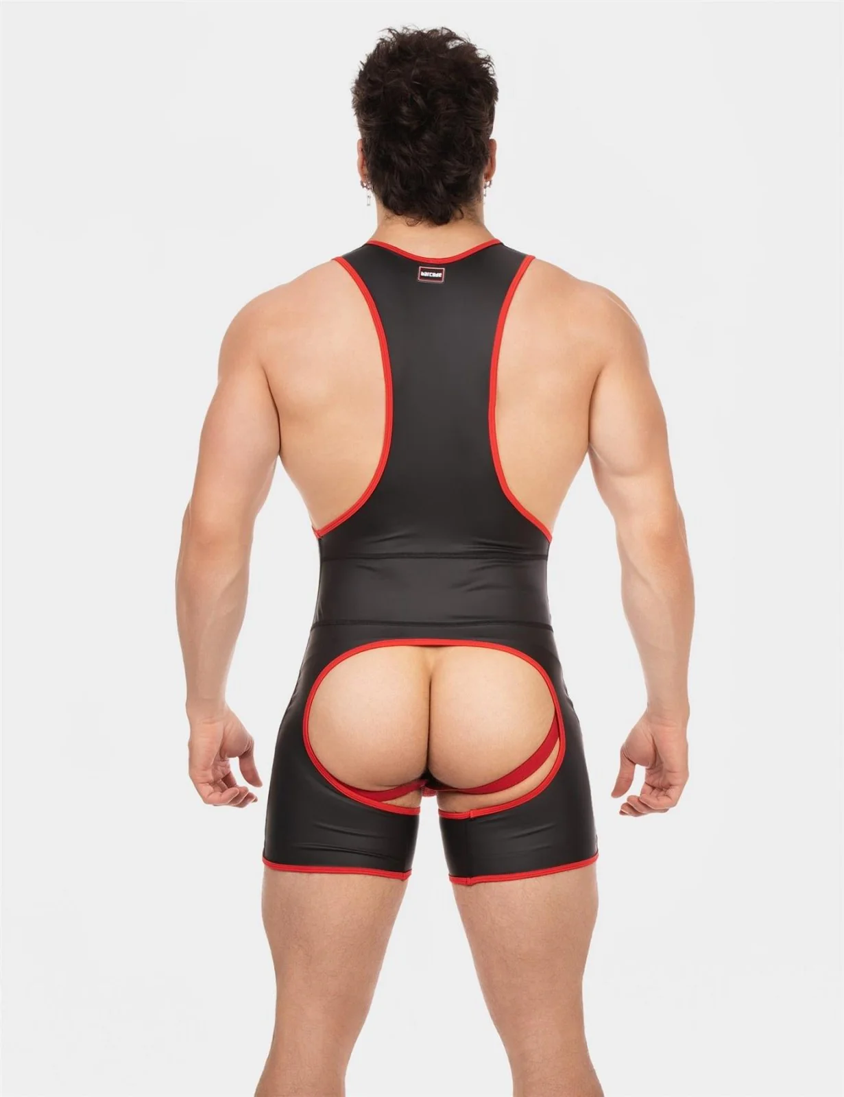 Barcode Singlet Kam, Black/Red - Image 6