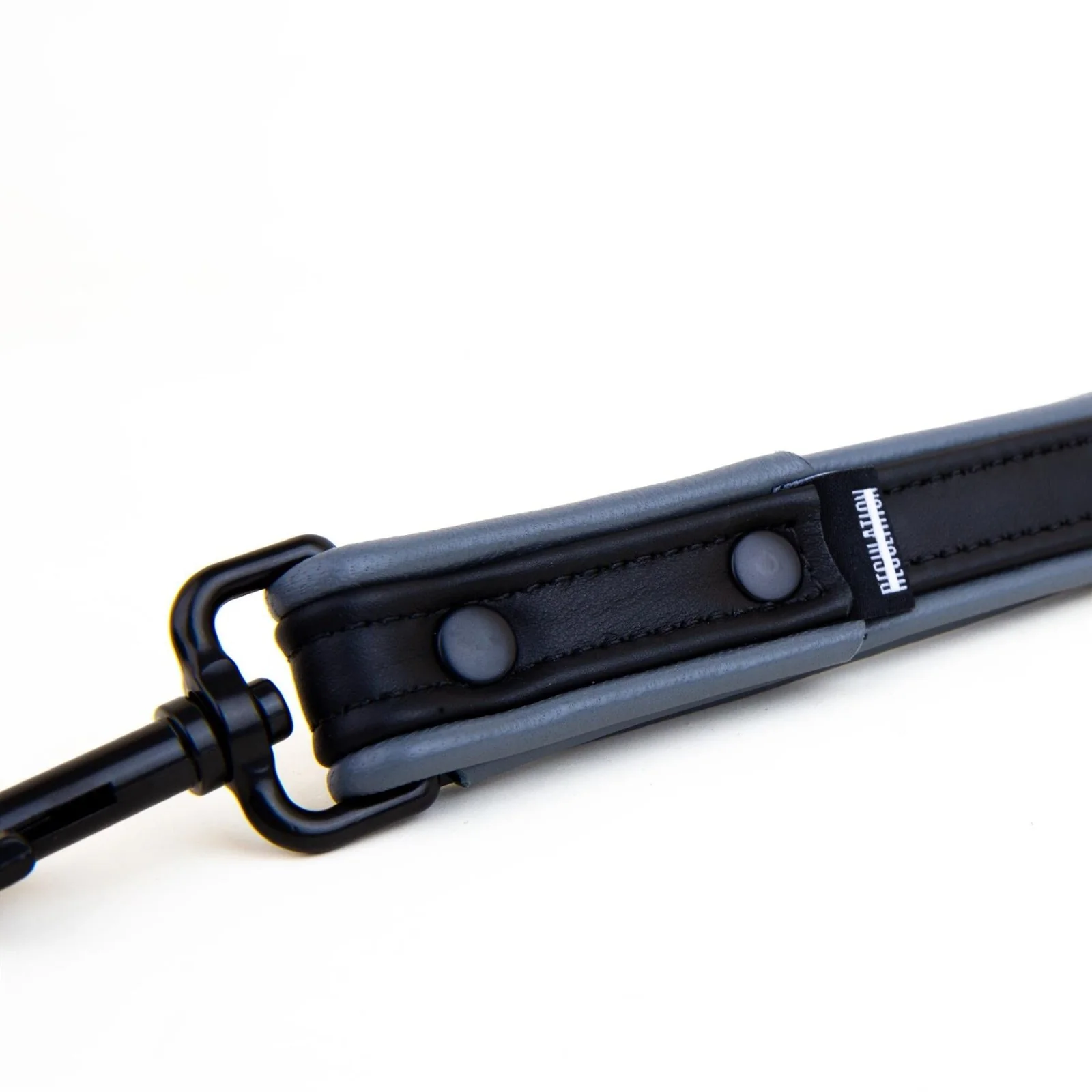 Short Leash, Leather, Black/Grey - Image 3