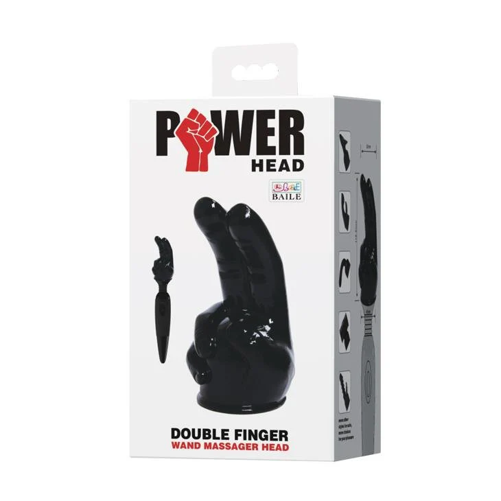 Wand Massager Head - Double Finger - Image 2