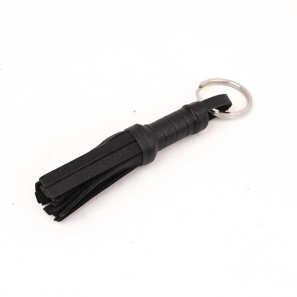 Mini Leather Flogger Keyring