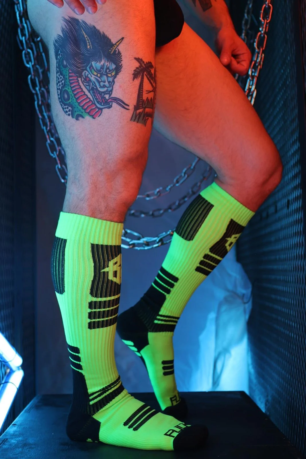 Breedwell Hypnotix Socks, Neon Green - Image 4