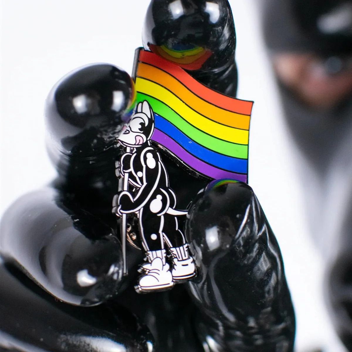 Pup Rainbow Pride Enamel Pin