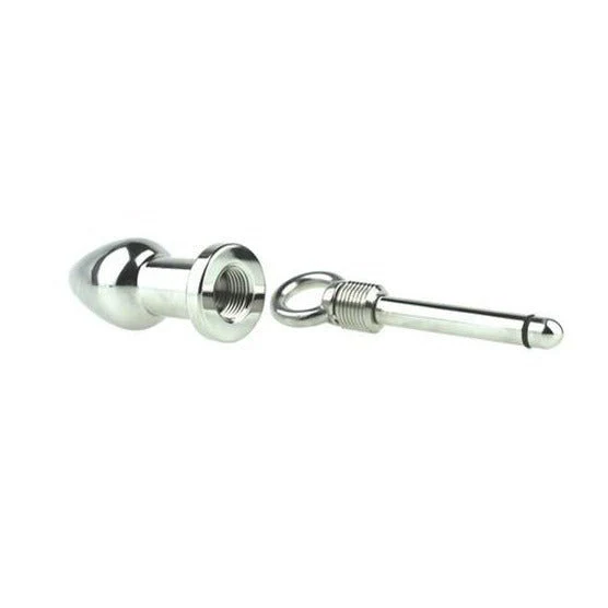 Screw Shut Anal Tunnel Plug, Stainless Steel - Image 2