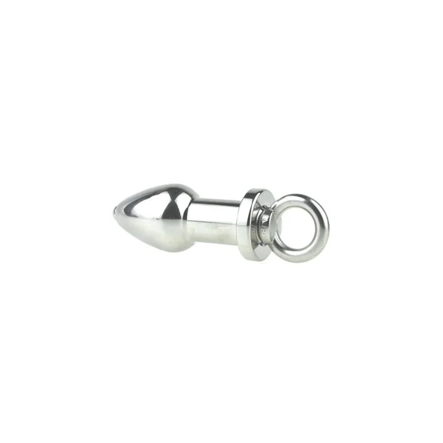 Screw Shut Anal Tunnel Plug, Stainless Steel - Image 3