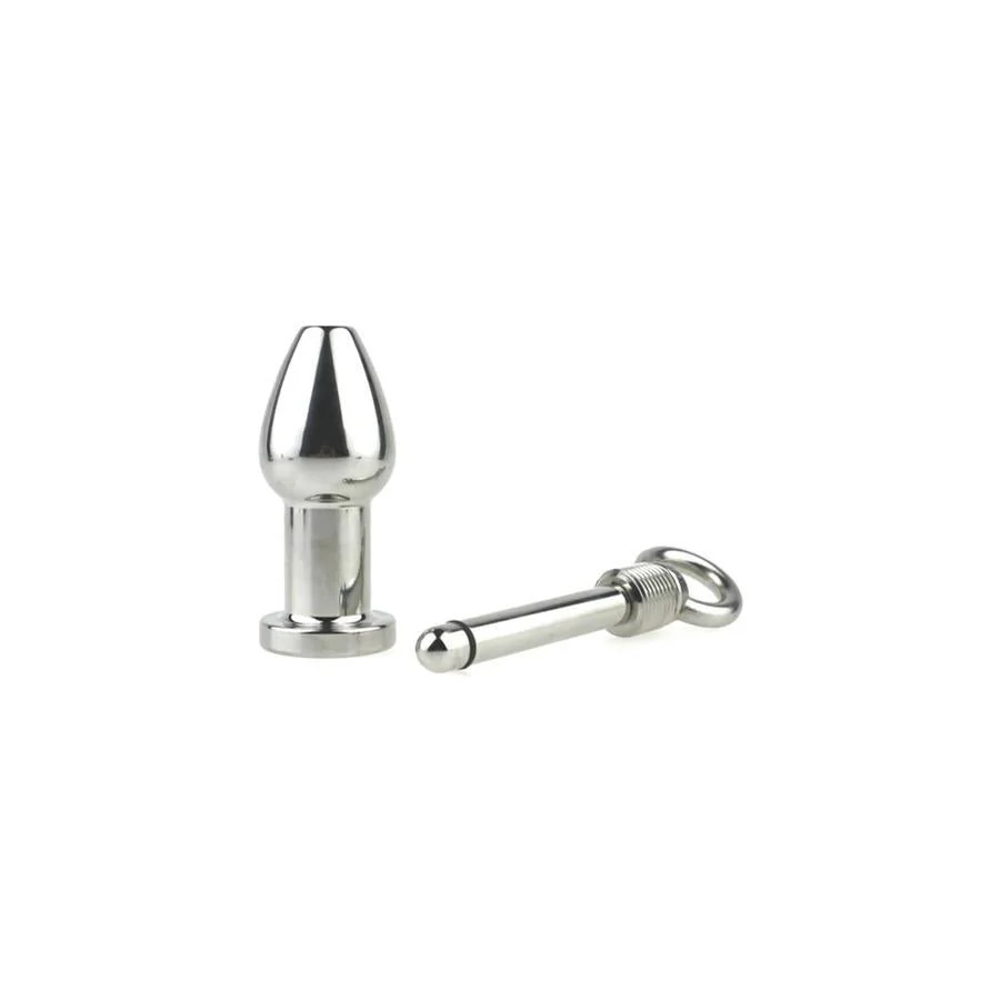 Screw Shut Anal Tunnel Plug, Stainless Steel - Image 5