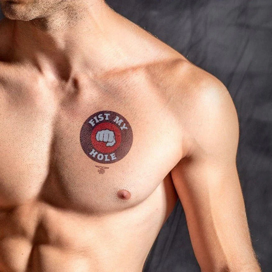 Fist My Hole, Temporary Tattoo - Image 2