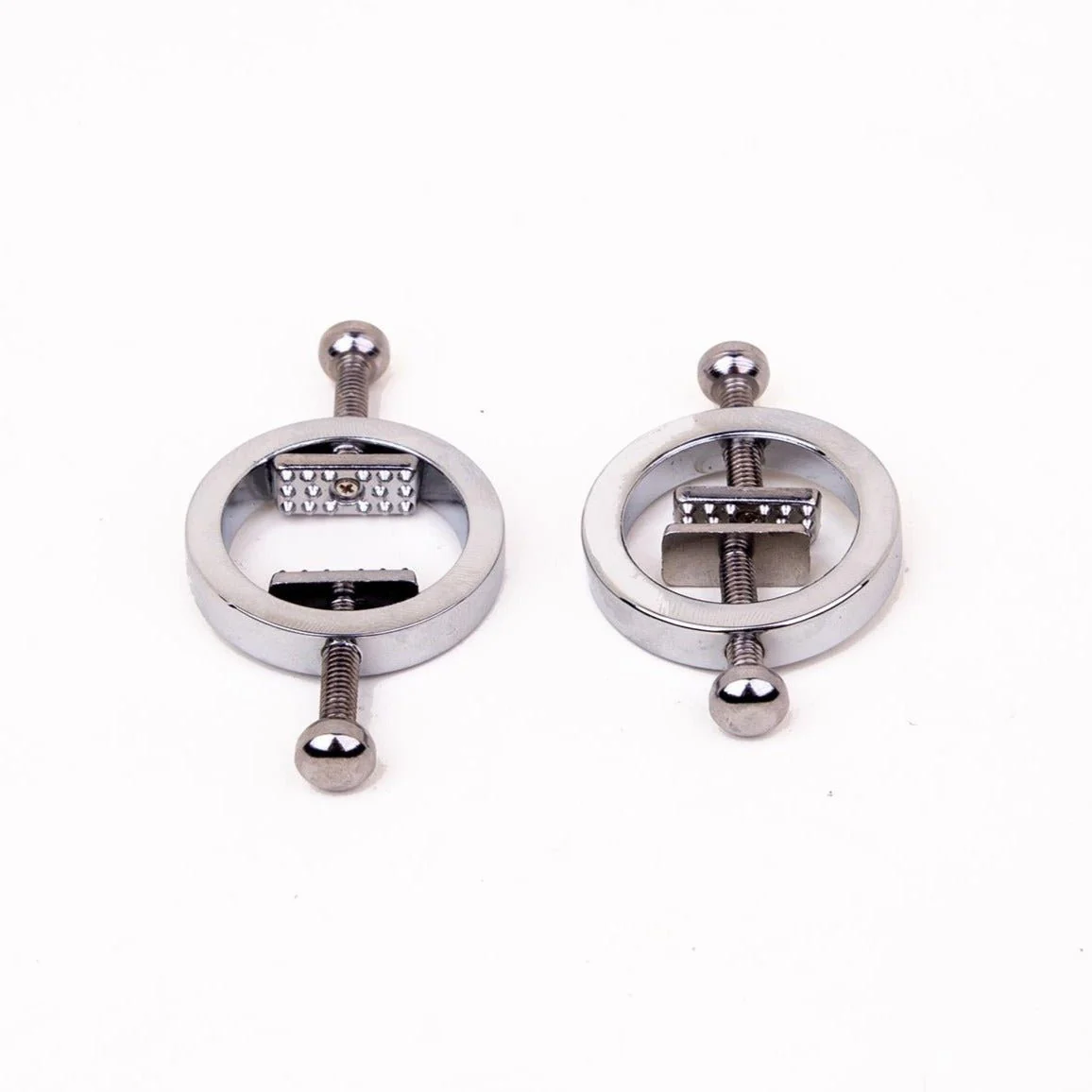 Pincer Nipple Rings, Stainless Steel, Pair - Image 2