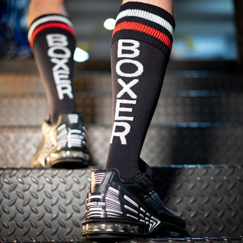 Football Socks, Boxer, Black/Red/White