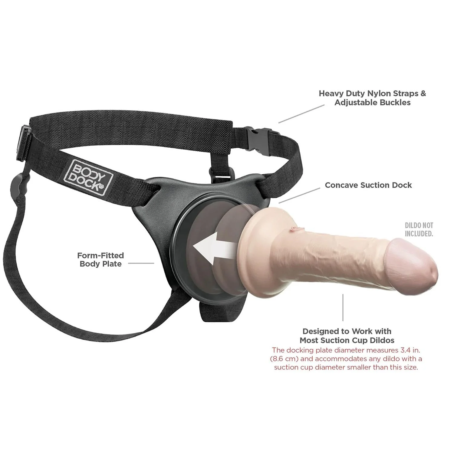 Body Dock Original, Universal Strap On Harness - Image 6