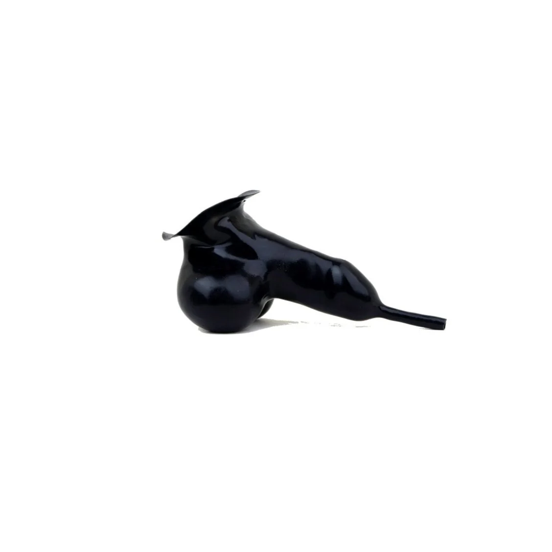 Rubber Piss Play Sheath, Black, 0.6mm
