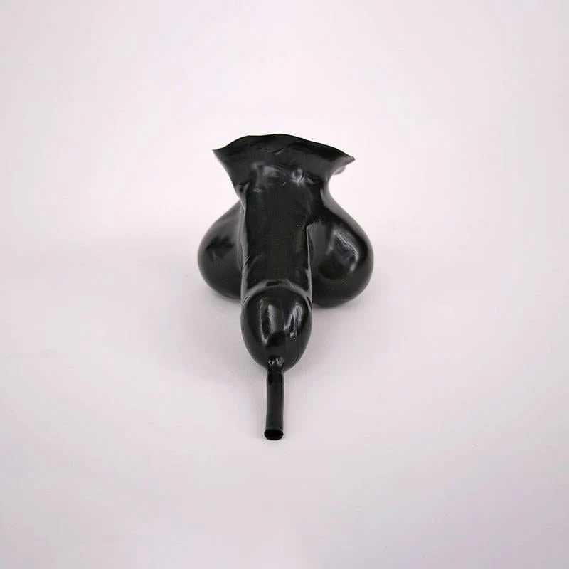 Rubber Piss Play Sheath, Black, 0.6mm - Image 2