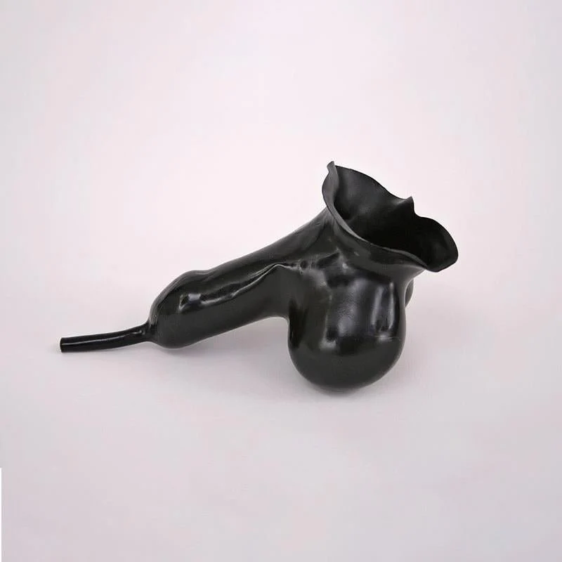 Rubber Piss Play Sheath, Black, 0.6mm - Image 3