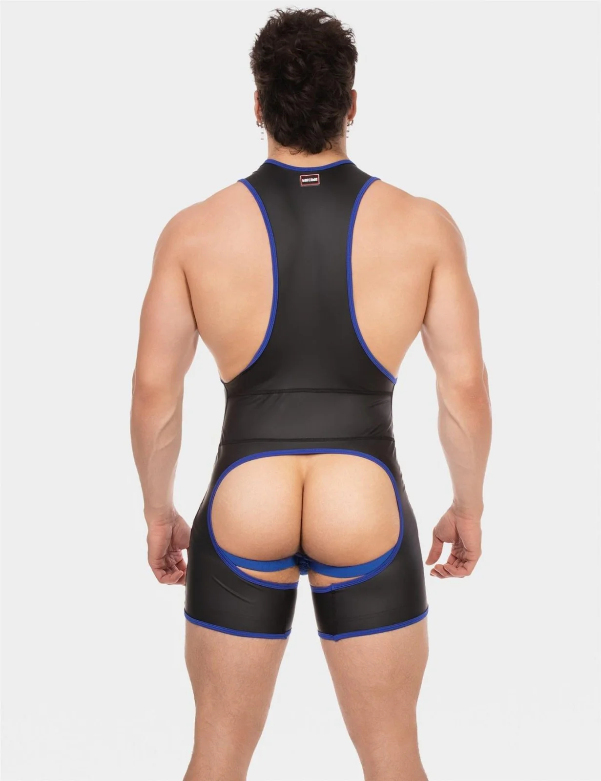 Barcode Singlet Kam, Black/Royal - Image 6